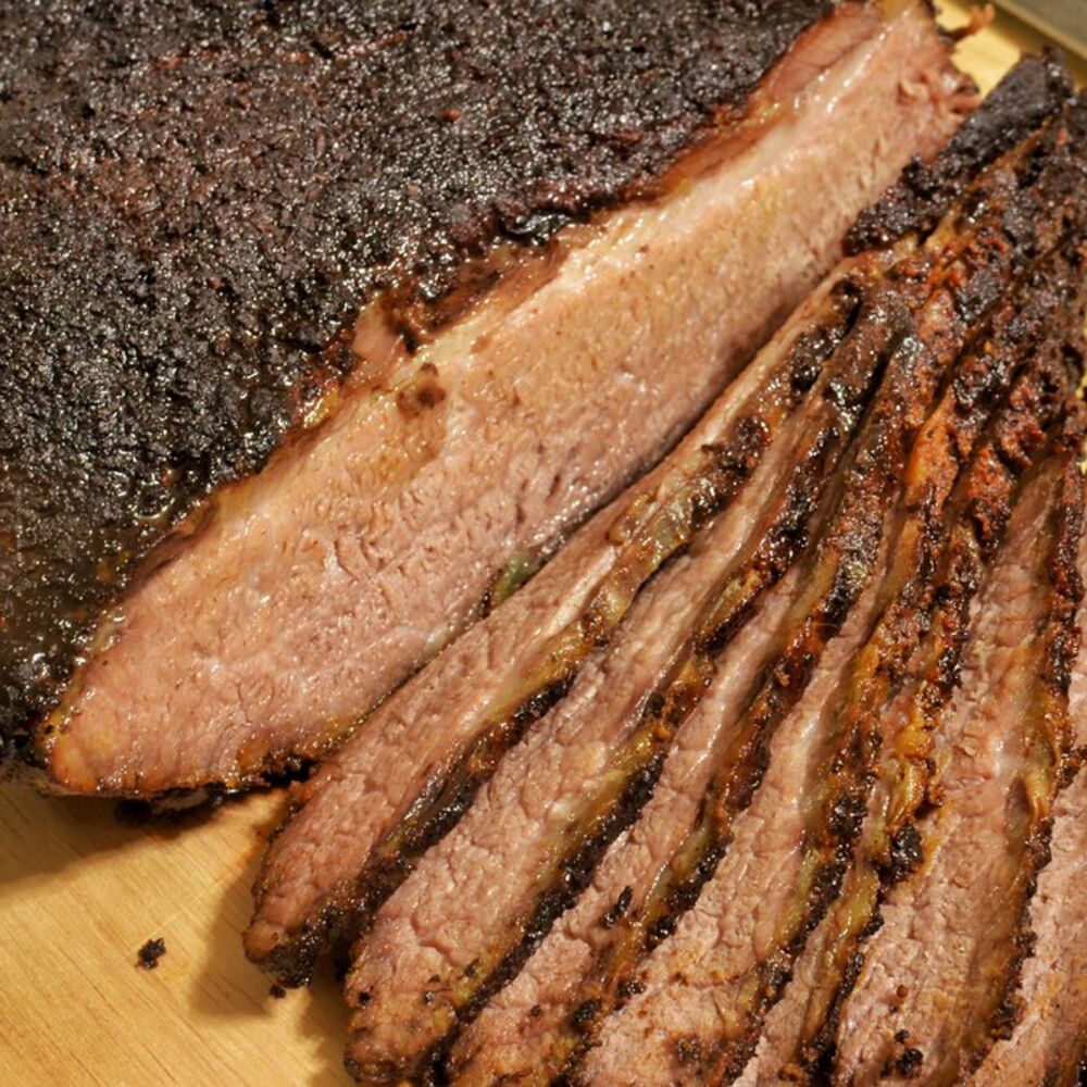 Sliced brisket